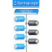 SpringLogic Universal Multi-Stage Shower Filter -Cartridge Included - Improves Skin and Hair by Removing Chlorine  Impurities and Hard Water - B01MSHLQDK